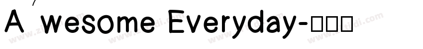 Awesome Everyday字体转换